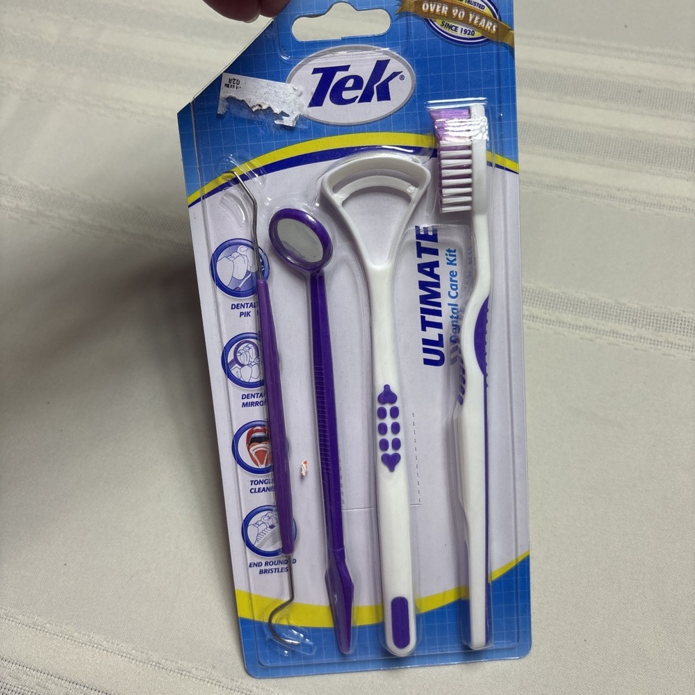 Travel Dental Oral Care Kit Pick Mirror, Tongue Brush, Toothbrush